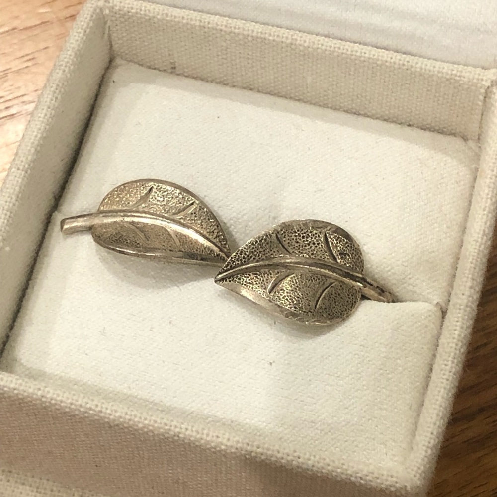 Sterling silver screw on earrings
